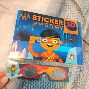 3D glasses with stickers
